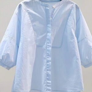 Chic Sky Blue Blouse